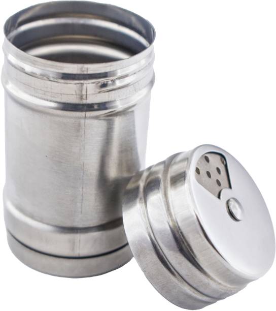 BSD Stainless Steel Salt and Pepper Sprinkler With 4 Different Modes c38 (Set of 2) Sugar Sprinkler Shaker 100 gm