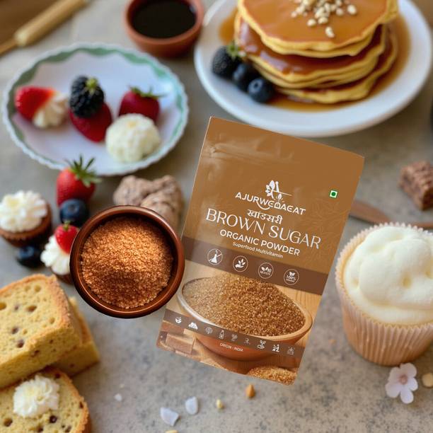 AJURWEDAEAT Brown Sugar – Pure Natural & Organic | Chemical-Free Sweetener | S-022 Sugar