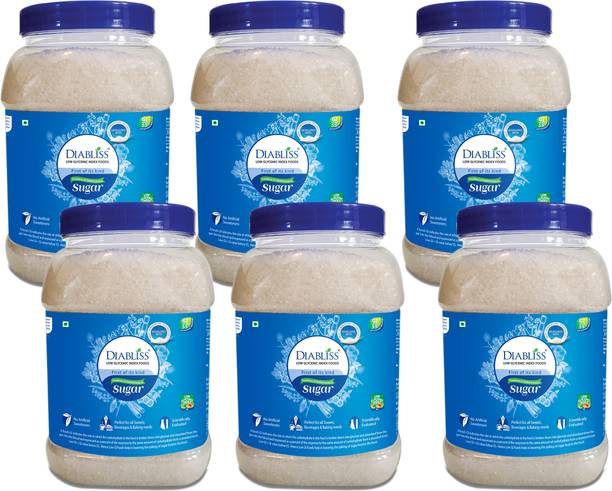 DiaBliss Reusable Jar - Pack of 6 Low Glycemic Index Sugar