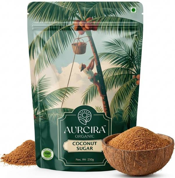 AURCIRA ORGANIC Coconut Sugar| Unrefined Natural Sweetener| No Added Preservatives| Gluten Free Sugar