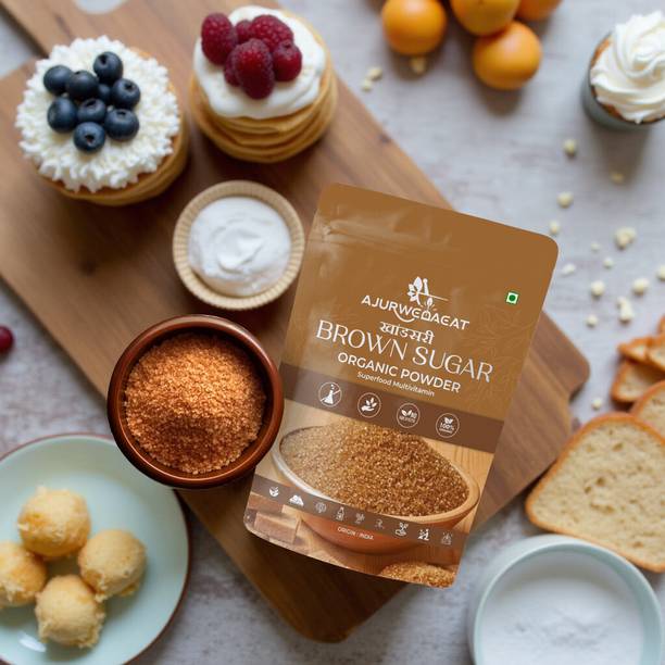 AJURWEDAEAT Pure Organic Brown Sugar | Unrefined, No Chemicals | Healthy Sweetener | S-174 Sugar