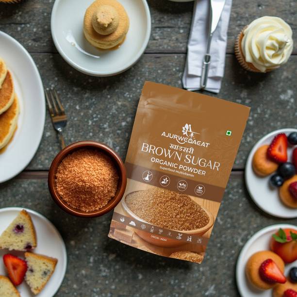AJURWEDAEAT Pure Organic Brown Sugar | Unrefined, No Chemicals | Healthy Sweetener – S-030 Sugar