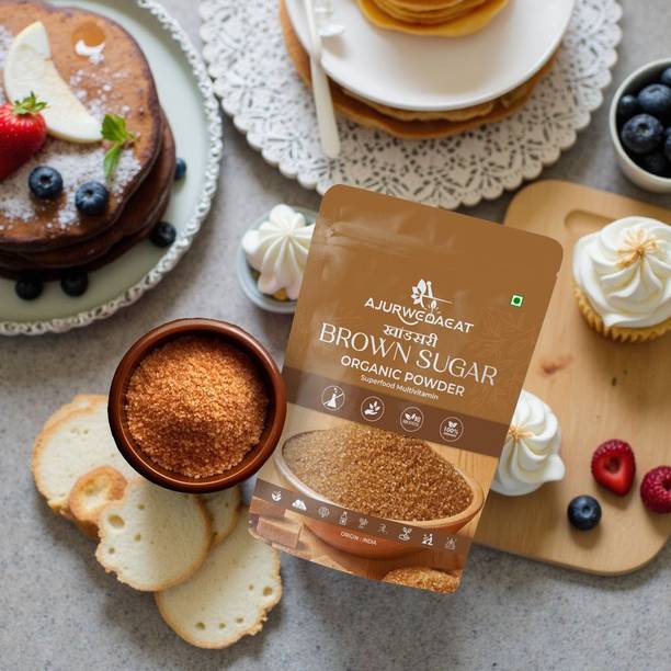 AJURWEDAEAT Pure Organic Brown Sugar | Unrefined, No Chemicals | Healthy Sweetener – S-024 Sugar