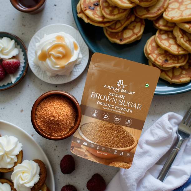 AJURWEDAEAT Pure Organic Brown Sugar | Unrefined, No Chemicals | Healthy Sweetener – S-022 Sugar