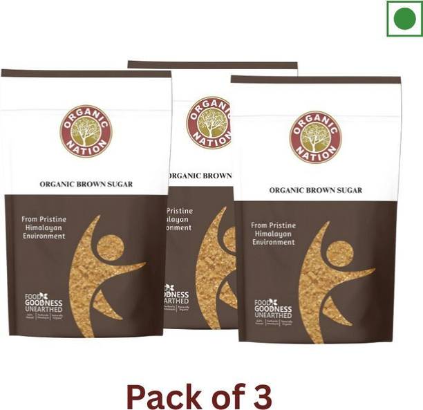 Organic Nation Brown Sugar | Chemical-Free Sweetener | Ideal for Baking, Tea, Coffee Sugar