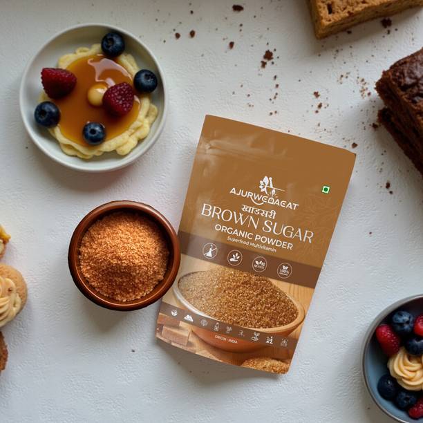 AJURWEDAEAT Brown Sugar – Pure And Natural & Organic | Chemical-Free Sweetener | BS - 57 Sugar