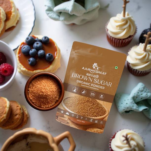 AJURWEDAEAT Brown Sugar – Natural & Organic | Chemical-Free Sweetener | S - 216 Sugar