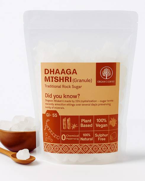 organic forest Dhaga Mishri, 900g (Pure Thread Crystal) Mishri crystals Sugar