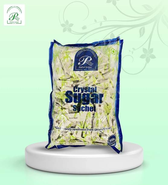 Rahul Sugar White & Brown Sugar Tubular Sachets Baking Sugar Sachets Each5g Pouch Combo Pack Sugar