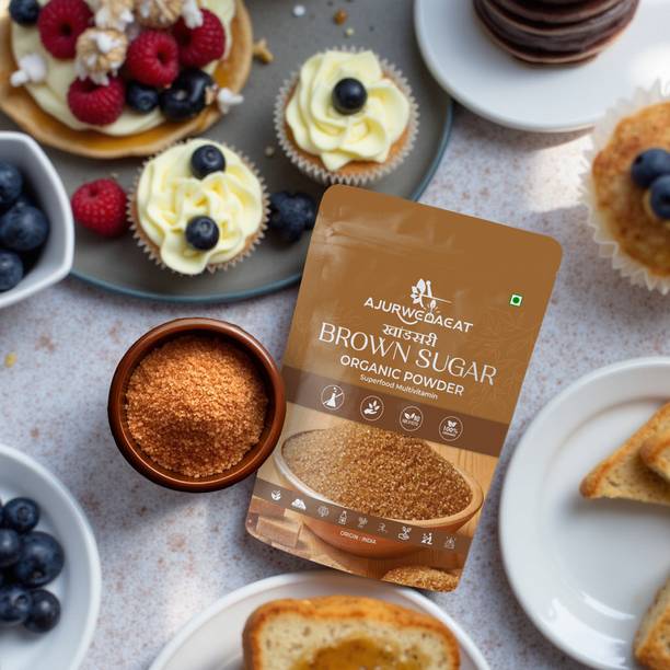 AJURWEDAEAT Brown Sugar – Pure Natural & Organic | Chemical-Free Sweetener | S-024 Sugar