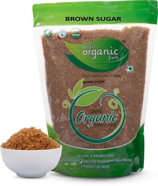 Pearl Organic Fresh Organic Brown Sugar Unrefined | Chemical Free | Sulphur Free Natural Sugar Sugar