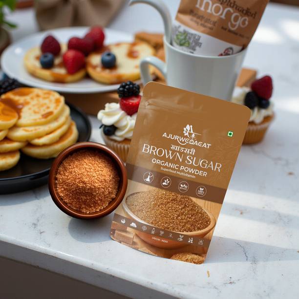 AJURWEDAEAT Brown Sugar – Pure And Natural & Organic | Chemical-Free Sweetener | S-259 Sugar
