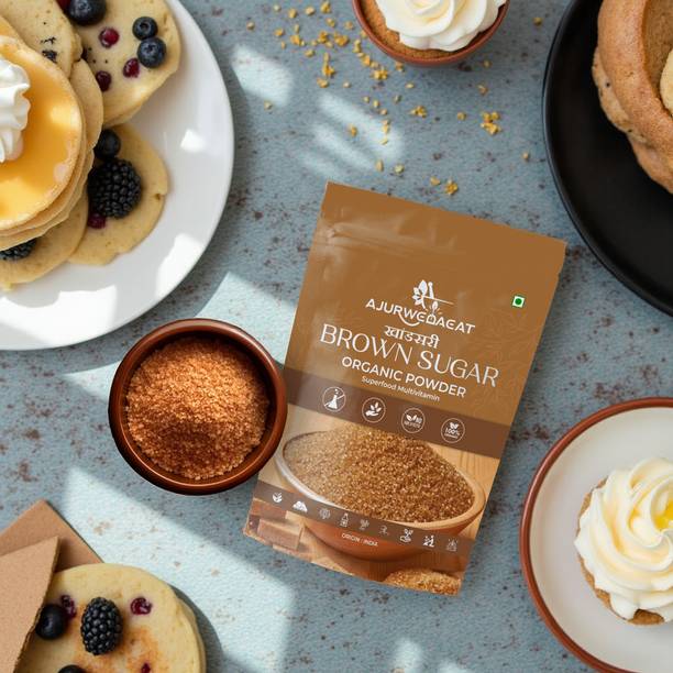 AJURWEDAEAT Pure Organic Brown Sugar | Unrefined, No Chemicals | Healthy Sweetener – S-013 Sugar