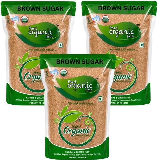 Pearl Organic Fresh Brown Sugar Natural Cane Sugar Coated Molasses for Baking, Tea, Coffee, Cookies Sugar