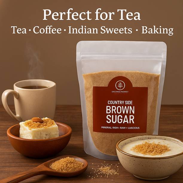 organic forest Country Side Brown Sugar 2Kgs , Mineral Rich , Raw , Luscious Sugar Sugar
