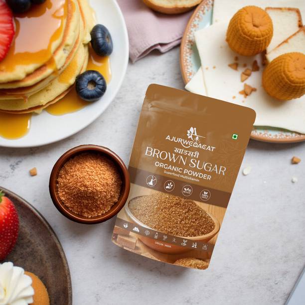 AJURWEDAEAT Pure Organic Brown Sugar | Unrefined, No Chemicals | Healthy Sweetener – S-050 Sugar