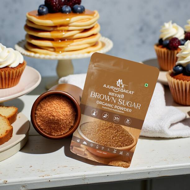 AJURWEDAEAT Pure Organic Brown Sugar | Unrefined, No Chemicals | Healthy Sweetener – S-004 Sugar