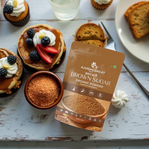 AJURWEDAEAT Brown Sugar – Pure And Natural & Organic | Chemical-Free Sweetener | S - 85 Sugar