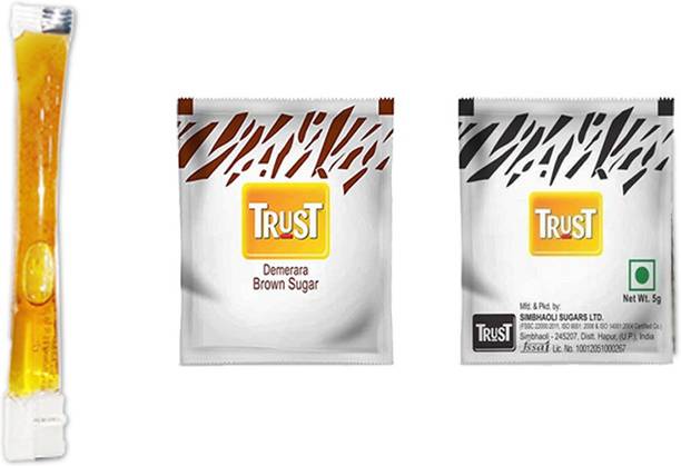 TrUST White sugar sachet(5*200)/Brown sugar Sachets(5*200)/Honey Sachets(8gm.*20) Sugar