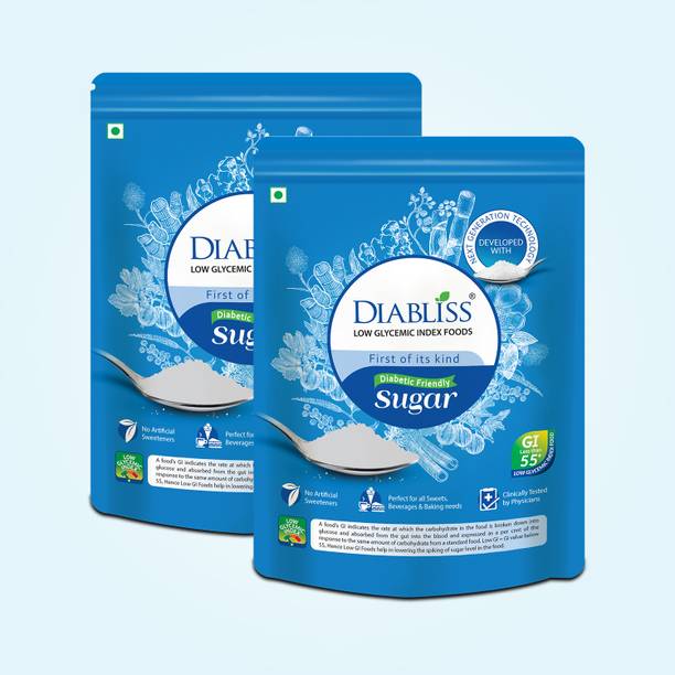 डायब्लिस डायबिटिक फ्रेंडली हर्बल केन शुगर फ्री 500G पैक 2 कॉम्बो पैक में से चीनी