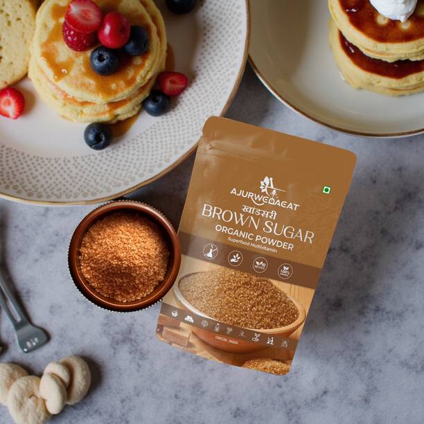AJURWEDAEAT Pure Organic Brown Sugar | Unrefined, No Chemicals | Healthy Sweetener – S-037 Sugar