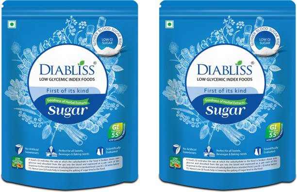 DiaBliss Low GI Herbal Cane Sugar Free from Chemicals Pack Of 2 Combo Pack Sugar