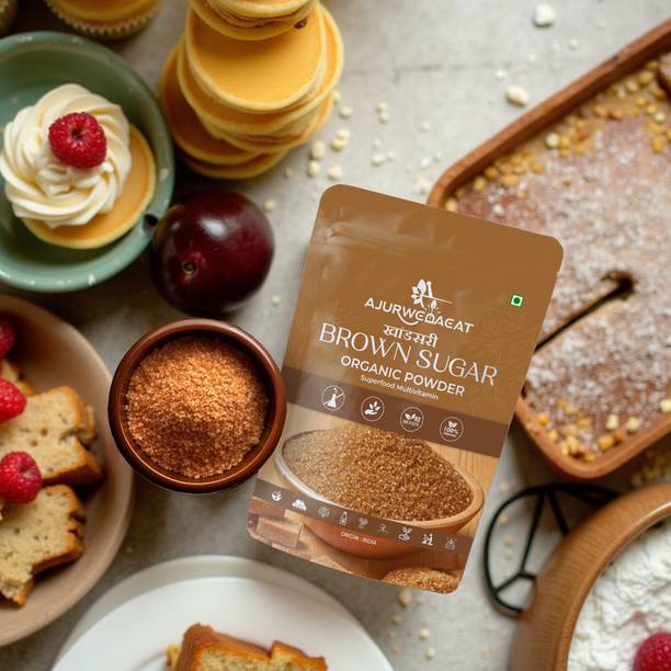 AJURWEDAEAT Brown Sugar – Pure Natural & Organic | Chemical-Free Sweetener | S-031 Sugar