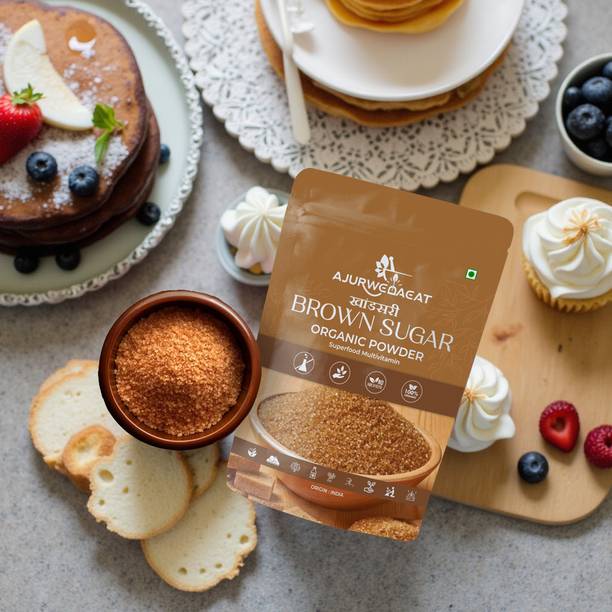 AJURWEDAEAT Pure Organic Brown Sugar | Unrefined, No Chemicals | Healthy Sweetener – S-024 Sugar