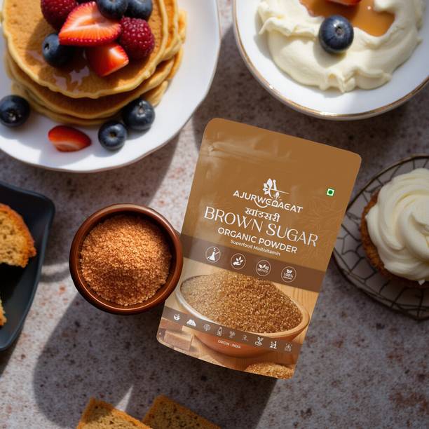 AJURWEDAEAT Brown Sugar – Pure Natural & Organic | Chemical-Free Sweetener | S-039 Sugar