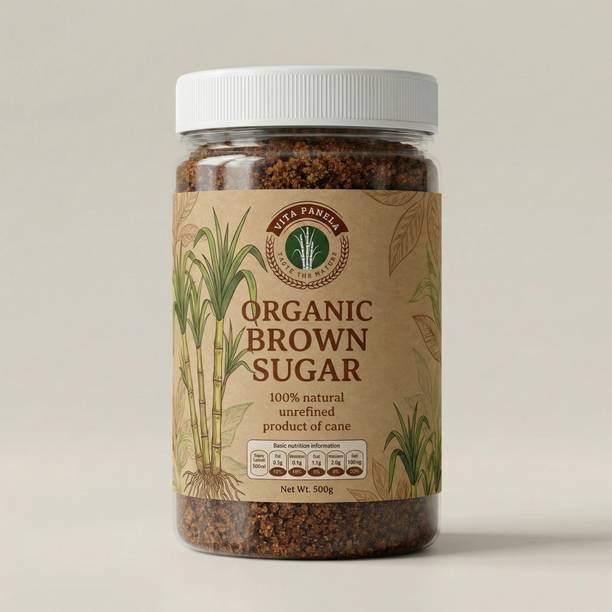 Vita panela Organic Brown Sugar Natural Sweetener Rich Caramel Flavor Soft & Moist Texture Sugar