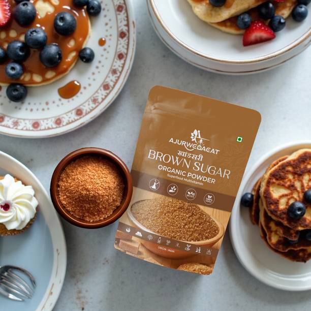 AJURWEDAEAT Brown Sugar – Pure Natural & Organic | Chemical-Free Sweetener | S-032 Sugar