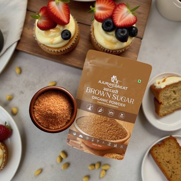AJURWEDAEAT Pure Organic Brown Sugar | Unrefined, No Chemicals | Healthy Sweetener – S-032 Sugar