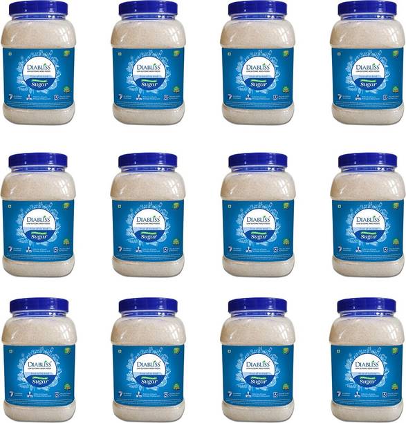 डायब्लिस 1 Kg रीयूज़ेबल जार - 12 डायबिटिक फ्रेंडली का पैक चीनी
