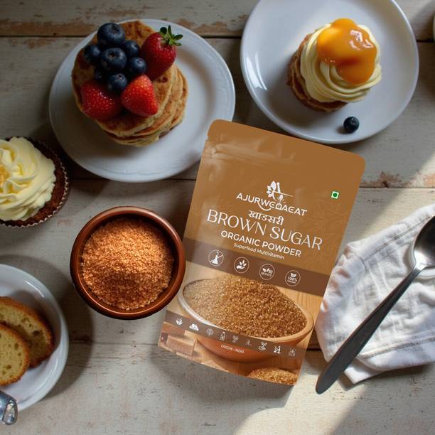 AJURWEDAEAT Pure Organic Brown Sugar | Unrefined, No Chemicals | Healthy Sweetener – S-048 Sugar