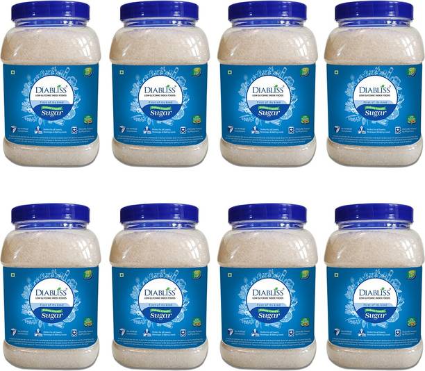 डायब्लिस 1 Kg रियूज़ेबल ज़ार - पैक ऑफ 8 डायबिटिक फ्रेंडली चीनी