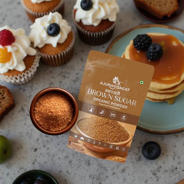 AJURWEDAEAT Pure Organic Brown Sugar | Unrefined, No Chemicals | Healthy Sweetener – S-016 Sugar