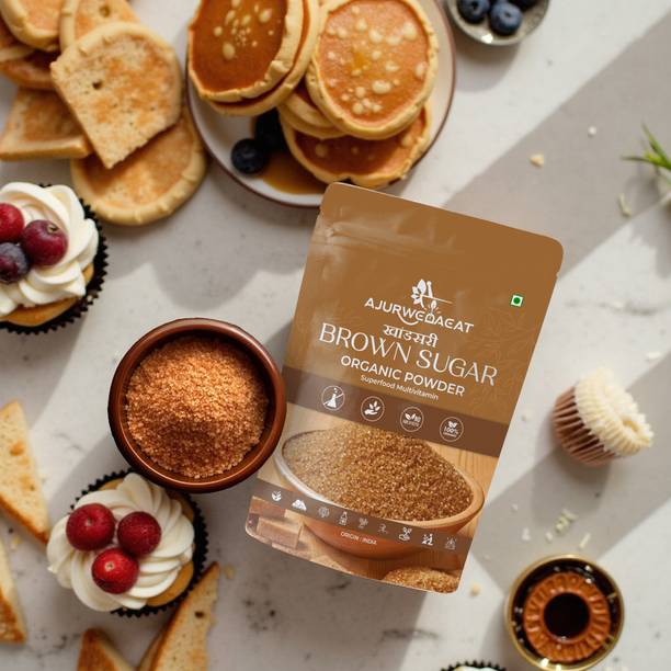 AJURWEDAEAT Brown Sugar – Pure Natural & Organic | Chemical-Free Sweetener | S-047 Sugar