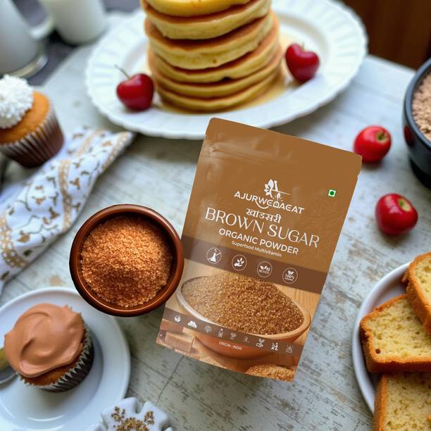 AJURWEDAEAT Pure Organic Brown Sugar | Unrefined, No Chemicals | Healthy Sweetener – S-044 Sugar
