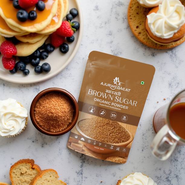AJURWEDAEAT Pure Organic Brown Sugar | Unrefined, No Chemicals | Healthy Sweetener – S-020 Sugar