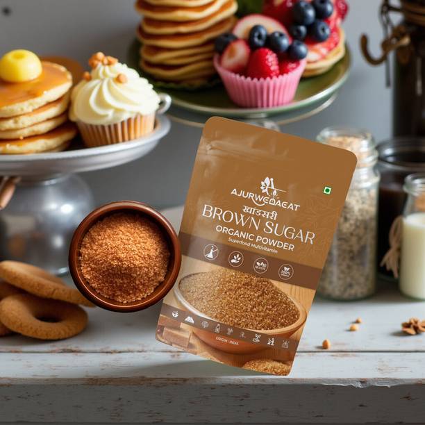 AJURWEDAEAT Pure Organic Brown Sugar | Unrefined, No Chemicals | Healthy Sweetener – S-002 Sugar