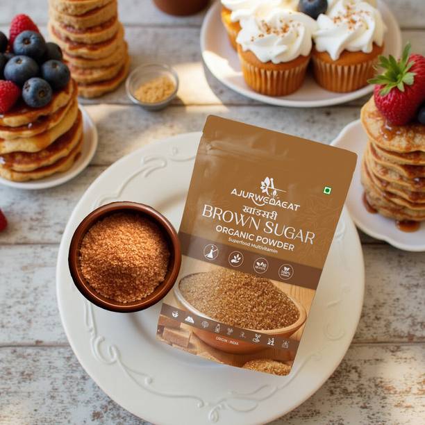 AJURWEDAEAT Brown Sugar – Pure Natural & Organic | Chemical-Free Sweetener | S-037 Sugar