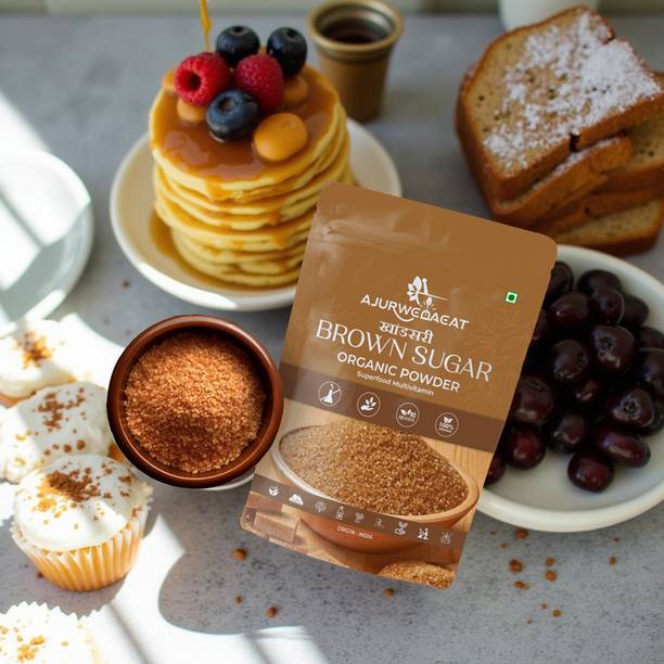 AJURWEDAEAT Pure Organic Brown Sugar | Unrefined, No Chemicals | Healthy Sweetener – S-035 Sugar