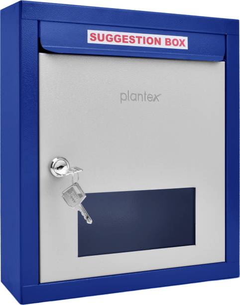 Plantex All in 1 Multipurpose Letter Box/Suggestion Box/Complaint Box (Blue & Ivory) Suggestion Box