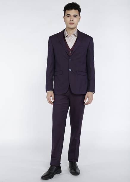 PETER ENGLAND 3 Piece Suit Solid Men Suit