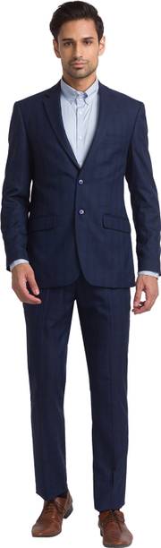 Men Two PCs Suit Checkered Suit