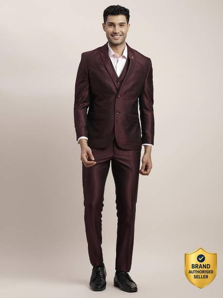 TURTLE 3-Piece Textured Men Suit