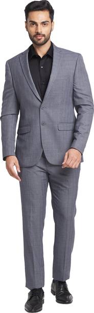 Men 2 Piece Suit Checkered Suit