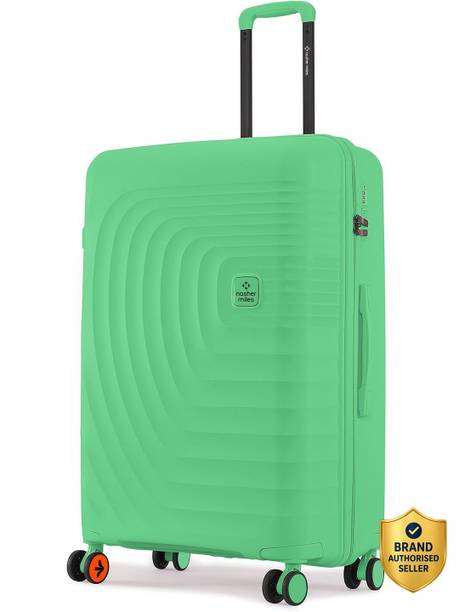 Medium Check-in Suitcase (65 cm) 8 Wheels - Boston Hard-Sided Polypropylene Check-in Luggage Summer Green 65cm Trolley Bag - Green