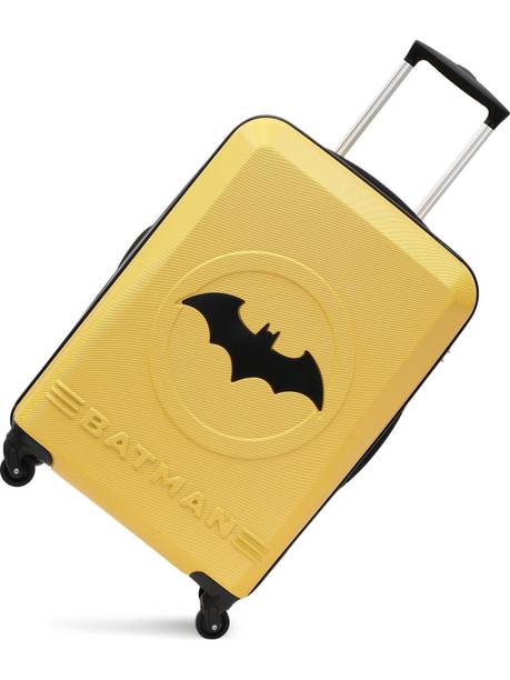 YAYAVAR BATMAN OFFICIAL MERCHANDISE TROLLEY WITH PREMIUM MOULDED BAT LOGO Cabin Suitcase 4 Wheels - 26 inch