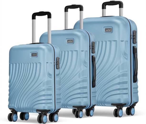 SAFARI Hard Body Set of 3 Luggage 8 Wheels - KEPLAR 3P SET 4W - B